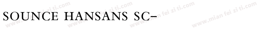sounce hansans sc字体转换